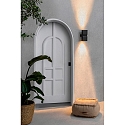 Faro V�glampe KLAMP 2-flammer GU10 IP44, m�rkegr� 