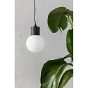 Faro Pendel MOON E27 IP44, m�rkegr� 