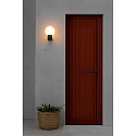 Faro V�glampe MOON E27 IP44, m�rkegr� 