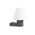 Faro V�glampe MISTU E27 IP44, m�rkegr� 