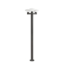Udend�rs stativlampe BLUB'S 3-flammer E27 IP44, m�rkegr� 