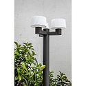 Faro Udend�rs stativlampe MUFFIN 3-flammer E27 IP44, m�rkegr� 