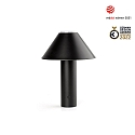 Faro Bordlampe FUJI LED IP44, satin, sort 