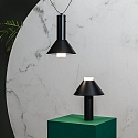 Faro Bordlampe FUJI LED IP44, satin, sort 