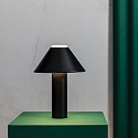Faro Bordlampe FUJI LED IP44, satin, sort 