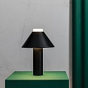Faro Bordlampe FUJI LED IP44, satin, sort 