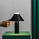Faro Bordlampe FUJI LED IP44, satin, sort 