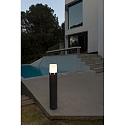 Faro P�lelampe TRAM E27 IP65, m�rkegr� 