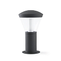 P�lelampe SHELBY LED IP65, m�rkegr� 