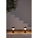 Faro P�lelampe SHELBY LED IP65, m�rkegr� 