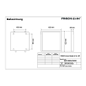 Frisch-Licht LED panel ABP2040A.5184DA flad, DALI styrbar, slagfast, d�mpbar 41W 5100lm 4000K 85� 85�