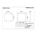 Frisch-Licht LED panel ABP2040A.5184 flad, slagfast, omskiftelig, 41W 5100lm 4000K 85� 85�