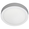 overflade lampe flad, rund, egnet til VDU-arbejdsstationer IP54, pulverlakeret, hvid d�mpbar