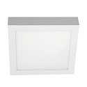 overflade lampe firkantet, flad, egnet til VDU-arbejdsstationer IP54, pulverlakeret, hvid d�mpbar
