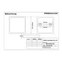 Downlight ADLQ2235A.1984 firkantet, omskiftelig IP20, hvid 