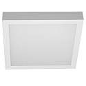 overflade lampe firkantet, flad, egnet til VDU-arbejdsstationer IP54, pulverlakeret, hvid d�mpbar