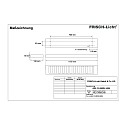 Frisch-Licht Gitterlampe ARL134500H.3484 UGR < 19, omskiftelig IP20, hvid 