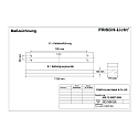 Frisch-Licht Gitterlampe ARL134590T.3884 asymmetrisk, omskiftelig IP20, hvid 