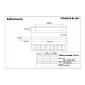 Frisch-Licht LED Surfaced /Pendant grid luminaire, direct, 33W, 3000K, 4300lm, IP20, UGR < 19, white