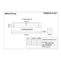 Frisch-Licht Gitterlampe ARL144590T.5084 asymmetrisk, omskiftelig IP20, hvid 
