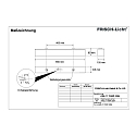 Fugtt�t armatur AWL117050P.3284 kort, omskiftelig, prismatisk IP50, hvid 