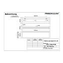 Frisch-Licht Fugtt�t armatur AWL137850A.5784M multipower, konveks IP40, hvid d�mpbar