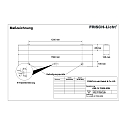 Frisch-Licht Fugtt�t armatur AWL147050A.6384 lang, omskiftelig IP50, hvid 