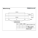 Frisch-Licht Fugtt�t armatur AWL147150A.6383 lang, omskiftelig IP50, hvid 
