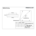 Frisch-Licht Fugtt�t armatur AWL417050P.7084 firkantet, omskiftelig, prismatisk IP50, hvid 
