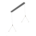 canopy FL-PLN242063MPS.8584L incl. LED driver, dimmable, 1-10V, black