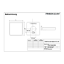 Frisch-Licht V�g- og Loftlampe DLQ7454A.2084 firkantet, slagfast, omskiftelig IP54, hvid 