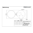 Frisch-Licht LED Ceiling and Pendant luminaire, direct, 106W, 3000K, 12700lm, IP40, opal, DALI dimmable, white