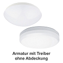 Væg- og Loftlampe 7465 Ø 36cm IP65, hvid dæmpbar