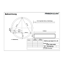 Frisch-Licht LED Wall / Ceiling luminaire, cylindrical, 7,5-15W, 3000K, 1500lm, IP40, silk matt, white