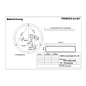 LED Wall / Ceiling luminaire, cylindrical, 15-42W, 3000K, 4300lm, IP40, silk matt, white