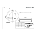 Frisch-Licht LED Wall / Ceiling luminaire, cylindrical, 4-16W, 3000K, 1700lm, IP40, silk matt, white