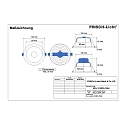 Frisch-Licht LED Recessed Downlight, 10W, 4000K, 1000lm, IP20, faceted reflector, white