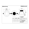 Frisch-Licht Downlight EDL2200A.0883 omskiftelig, g� tilbage IP44, hvid 
