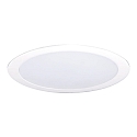 Indbygnings loftlampe �19 flad, rund IP44, hvid d�mpbar