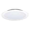 LED Recessed Downlight, 48W, 3000K, 4000lm, IP44, very flat, white