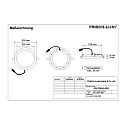 Frisch-Licht Downlight EDL2260A.4083 flad, omskiftelig IP44, hvid 