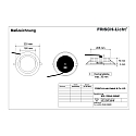 Frisch-Licht LED Recessed Downlight, 17/24/30W, 4000K, 2600lm, IP65, white