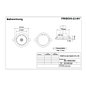 Frisch-Licht LED Recessed Downlight, GU10, 5W, 4000K, 500lm, IP20, swivelling, aluminum