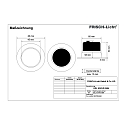 Frisch-Licht LED Recessed Downlight, 7W, 4000K, 600lm, IP20, swivelling, white