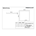 Frisch-Licht LED Insert panel, module 625, HCL, 36W, 2700/6500K, 4200lm, IP44, UGR < 19, white