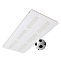 recessed luminaire DALI controllable, ball proof IP40, white dimmable 220W 29900lm 4000K 90� 90�