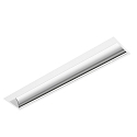Gitterlampe ERL141151T.5084 asymmetrisk str�ling, omskiftelig IP20, hvid 