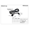 Frisch-Licht Tilslutningskabel med stik (FL-STL2063MA.15484�) 400CM 3-polet, sort