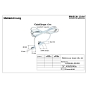 Frisch-Licht Tilslutningskabel med stik (FL-STL2063MA.15484�) 400CM 3-polet, hvid