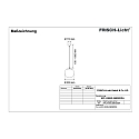 LED Ball Pendant luminaire glass, 22W, 3000K, 2600lm, IP40, DALI dimmable, stainless steel